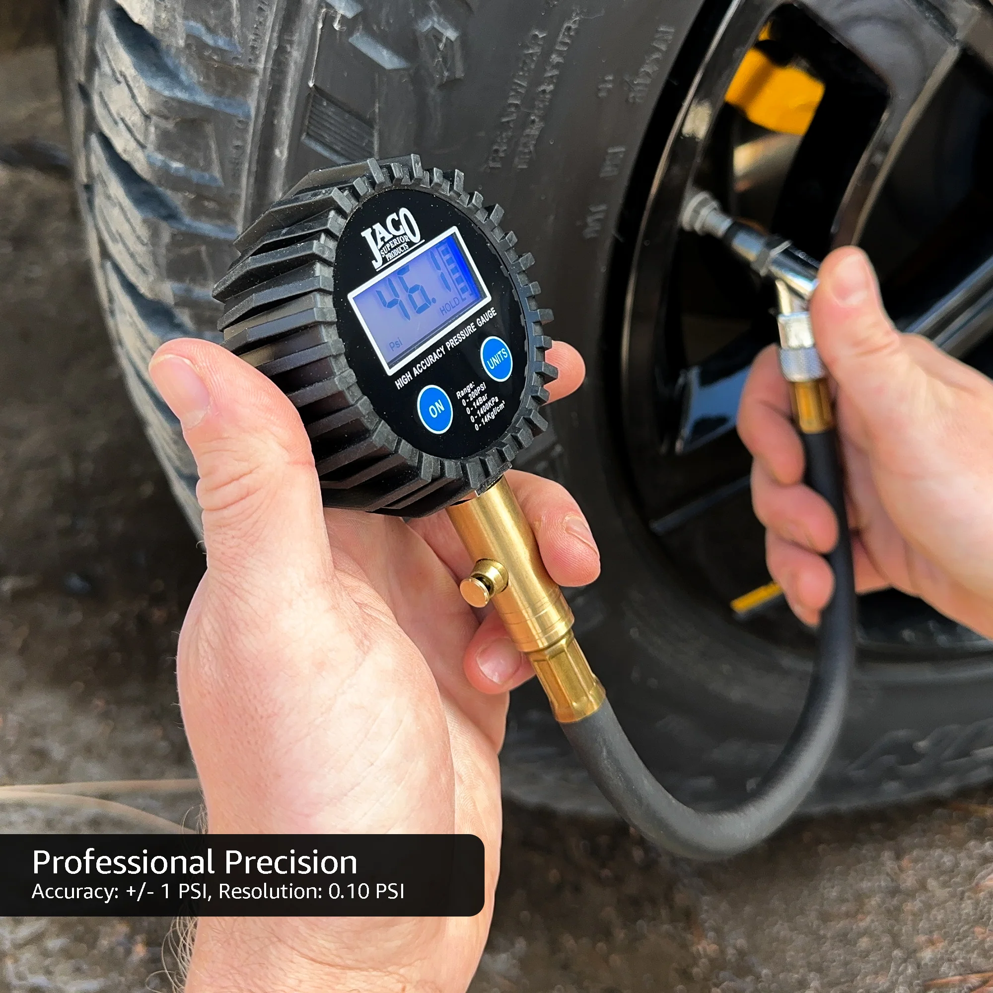 ElitePro™ Digital Tire Pressure Gauge - Professional Accuracy - 200 PSI - Image 3