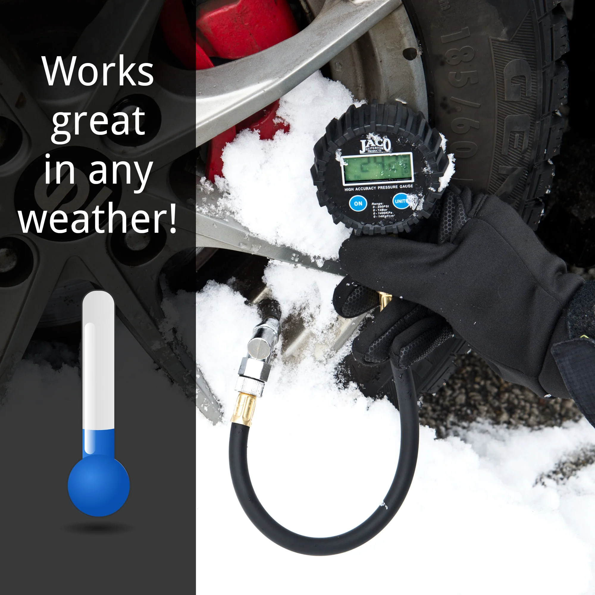 ElitePro™ Digital Tire Pressure Gauge - Professional Accuracy - 200 PSI - Image 7