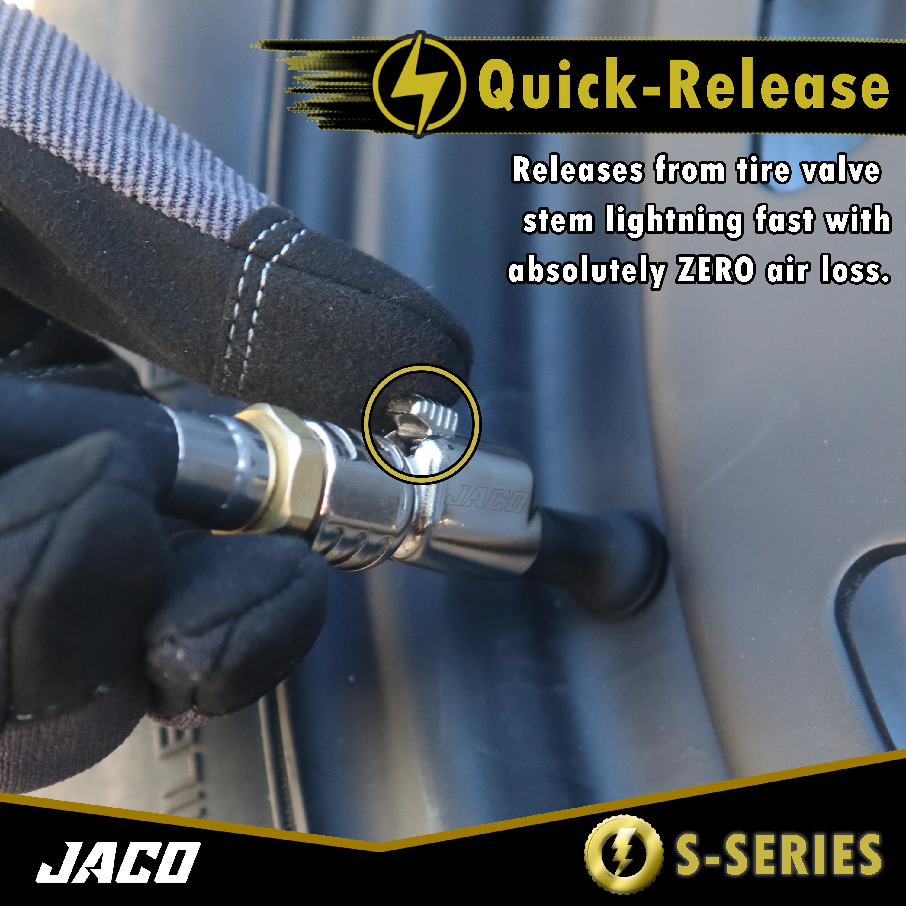 Lightning™ S-Series Tire Air Chuck | Open Flow, 1/4" F-NPT - Image 5