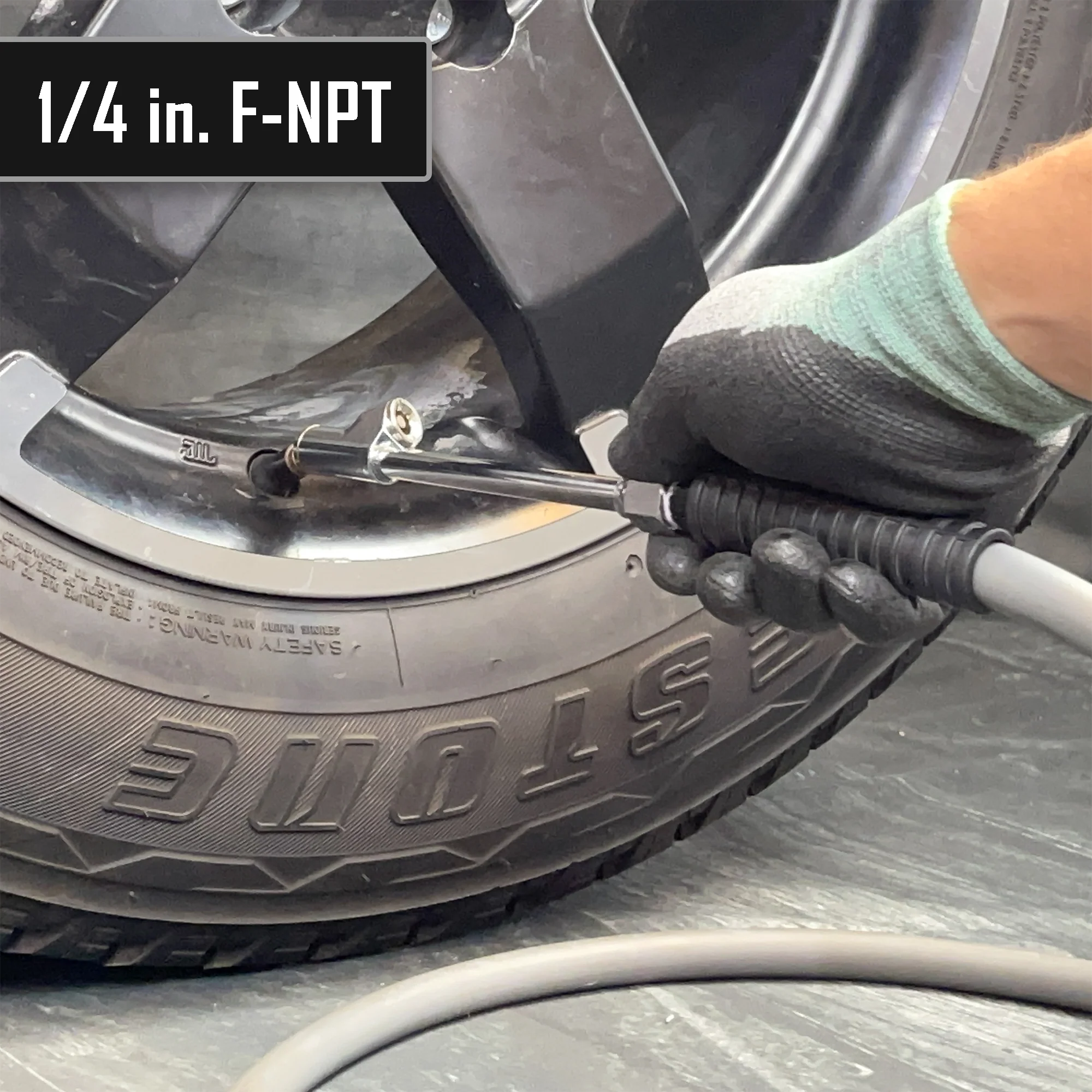 Dually Tire Air Chuck - 1/4" NPT | Closed Flow - Image 4